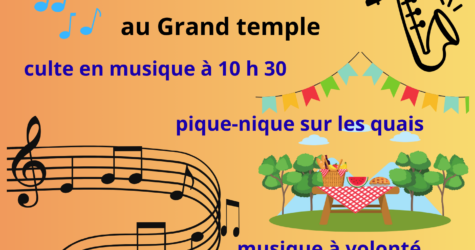 Culte, fête de paroisse en musique, au Grand temple